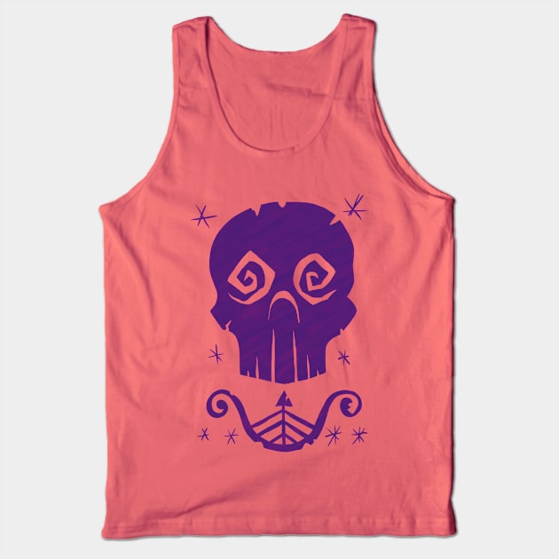 Skull Page Tank Top by FuchsiaNeko